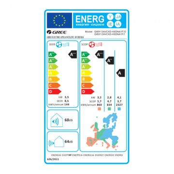 Gree Airy Pro Platinum GRC/GRCO-121QI/KAIP-N7 Κλιματιστικό Inverter 12000 BTU A+++/A+++ με Ιονιστή και Wi-Fi Gree Airy Pro Platinum GRC/GRCO-121QI/KAIP-N7 Κλιματιστικό Inverter 12000 BTU A+++/A+++ με Ιονιστή και Wi-Fi